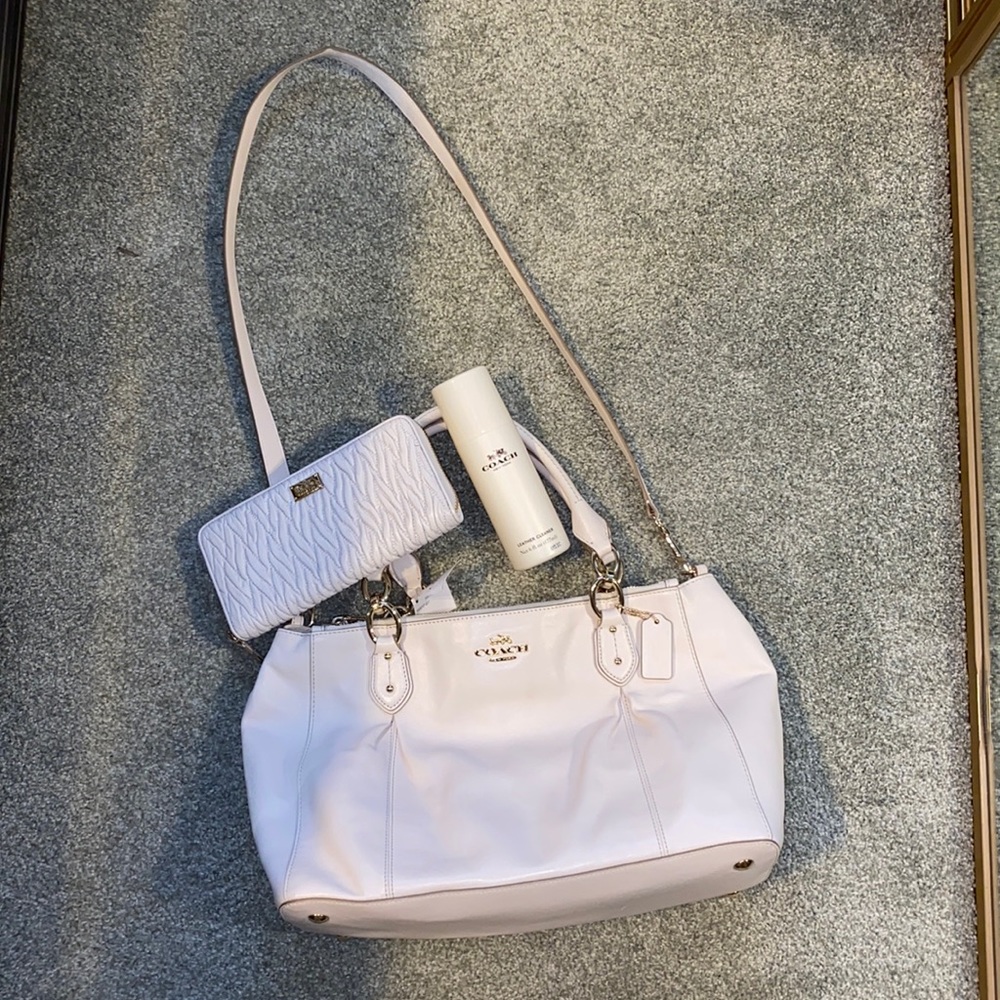 Coach purse, wallet and leather cleaner